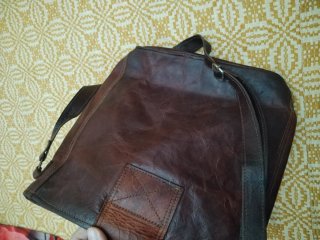 Borsa in pelle marrone