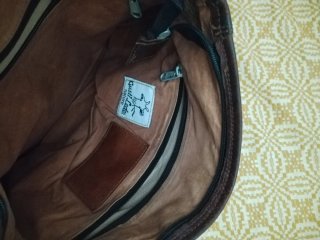 Borsa in pelle marrone