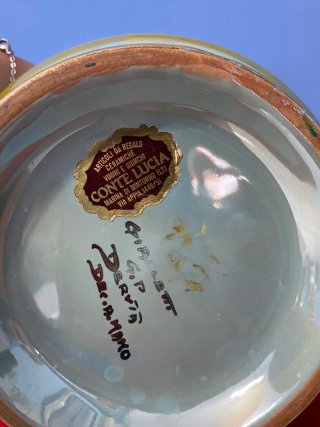 Vaso Deruta in porcellana dipinto a mano