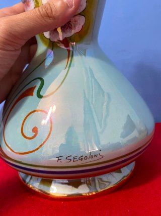 Vaso Deruta in porcellana dipinto a mano