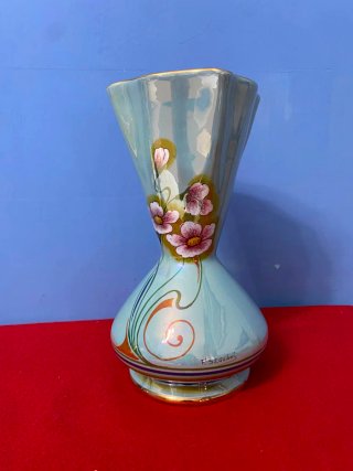 Vaso Deruta in porcellana dipinto a mano