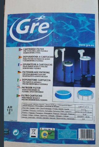 Depuradora de cartucho para piscinas desmontables