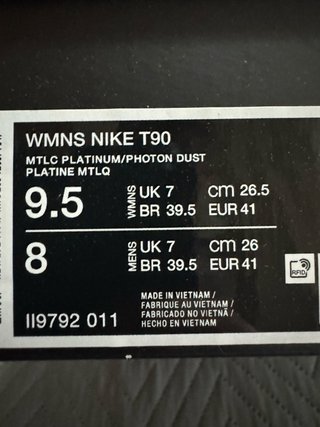 Nike Total 90 Plata Nuevas
