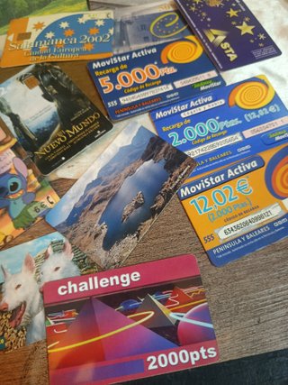 Lote Tarjetas Telefónicas vintage Varias