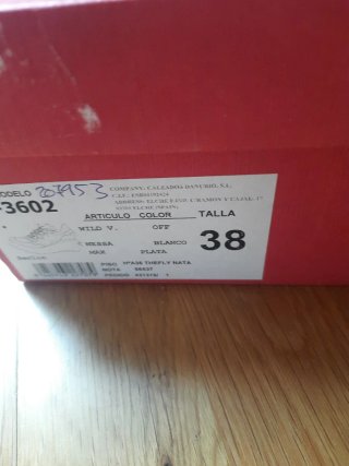 Zapatillas blancas con algo de plataforma.