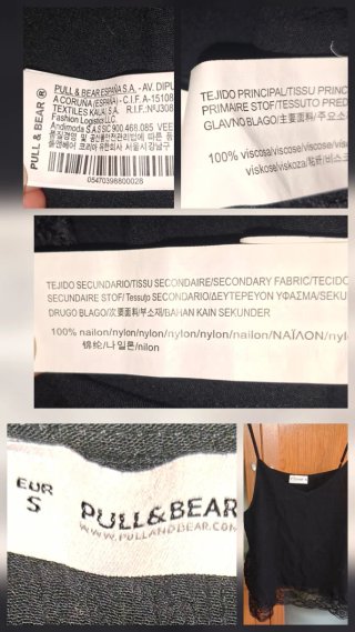 T36, Pull&Bear, top corto con encaje
