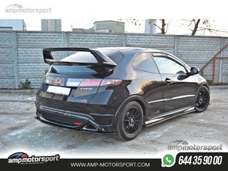 AÑADIDO DE DIFUSOR HONDA CIVIC MK8 TYPE R 2007-2010 NEGRO MATE