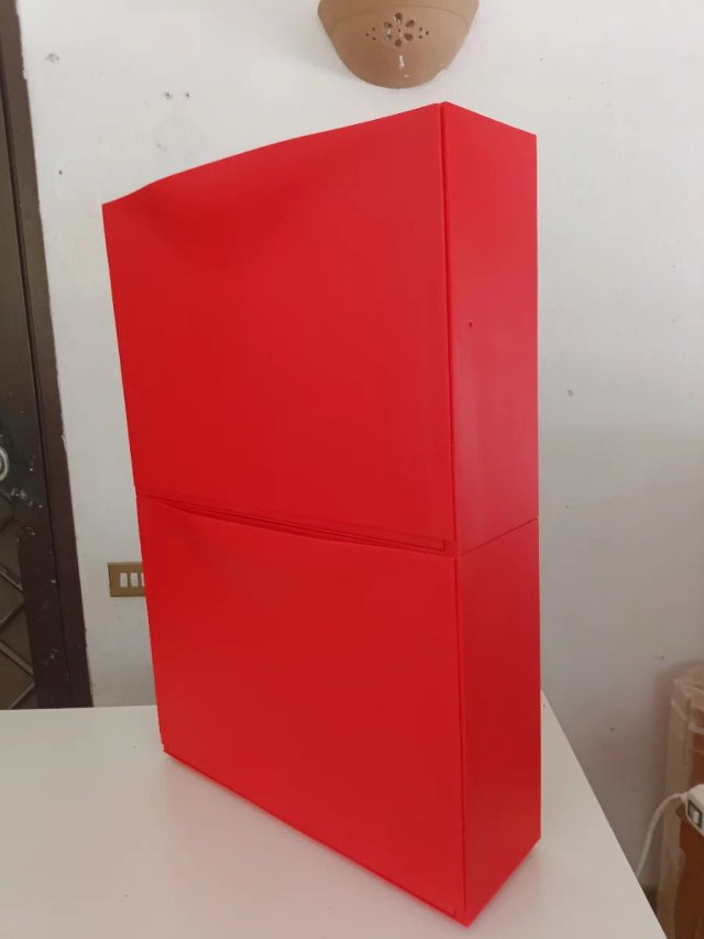 Scarpiera salvaspazio rossa