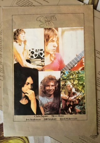 YES "Fragile" LP 1972 Atlantic Italia + Poster