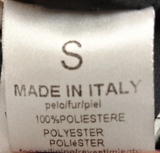 Cappotto corto pelliccia donna nero