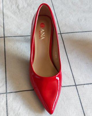 Zapatos de tacón rojos talla 36