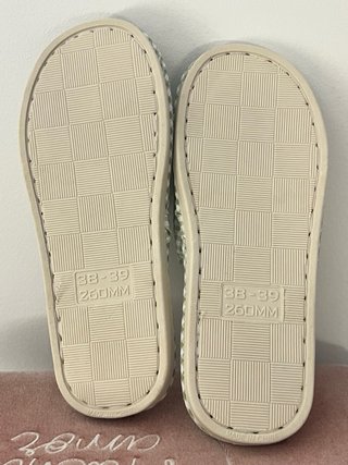 Zapatillas de casa cuadros verdes perro talla 39