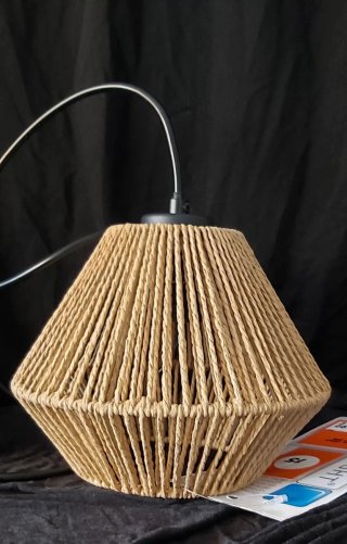 Lámpara de techo yute beige