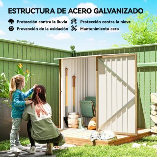 Caseta Jardín Metálica 0,92m²