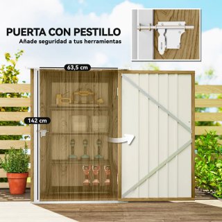 Caseta Jardín Metálica 0,92m²