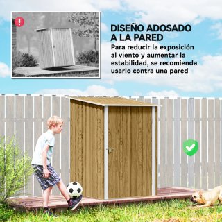 Caseta Jardín Metálica 0,92m²