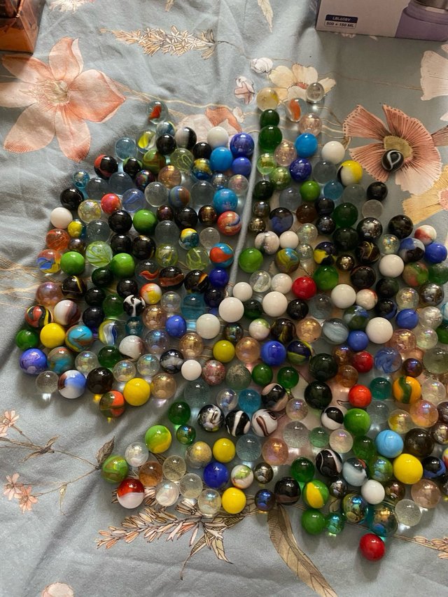Lote de canicas de cristal