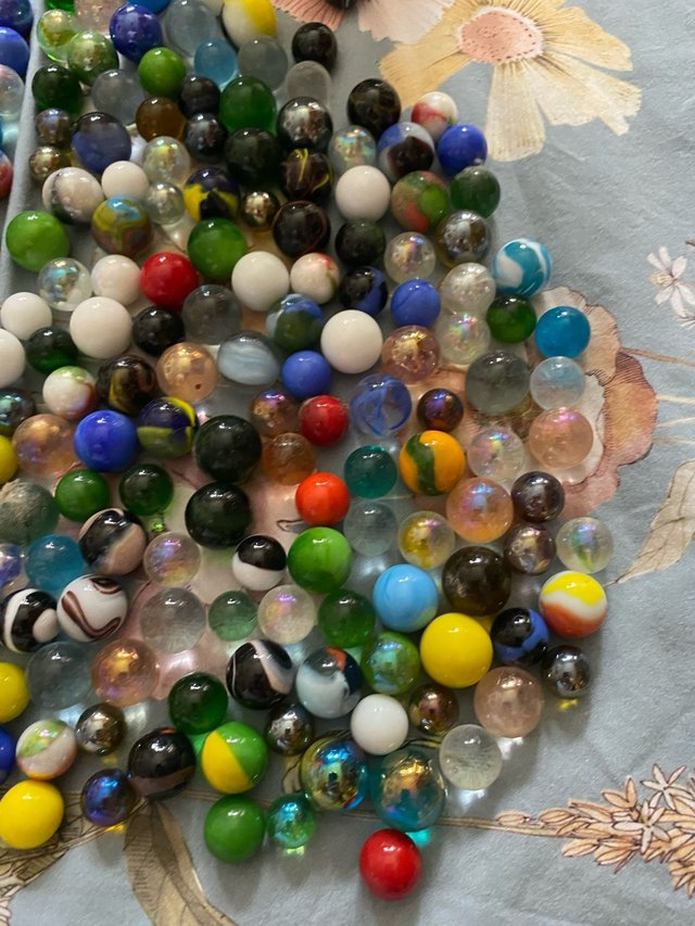 Lote de canicas de cristal