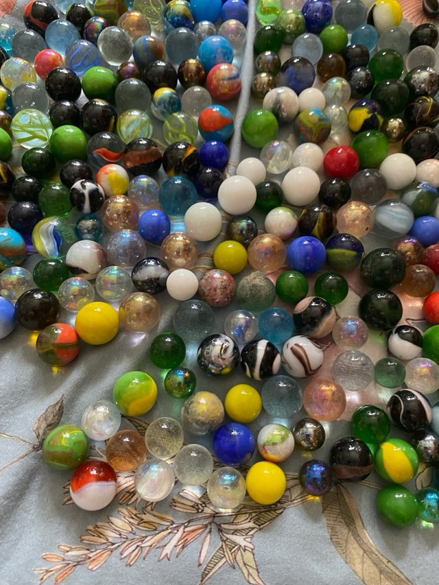 Lote de canicas de cristal