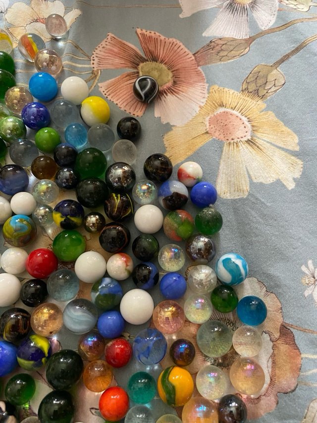 Lote de canicas de cristal