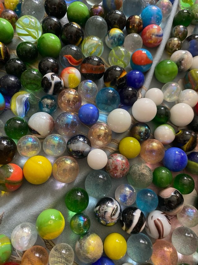 Lote de canicas de cristal