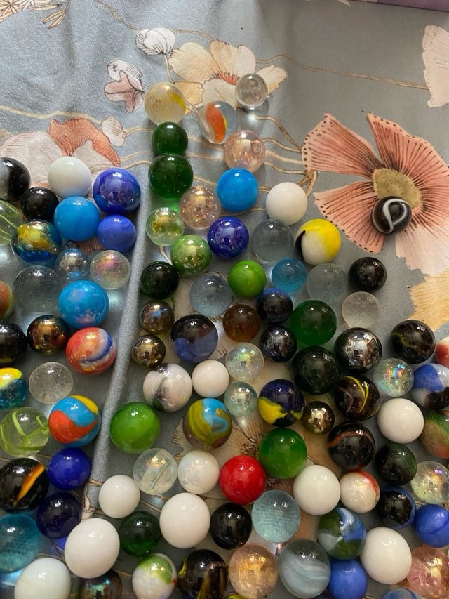 Lote de canicas de cristal