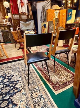 Silla vintage estilo Carlo Ratti