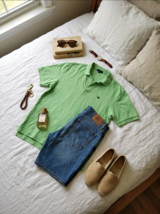 Polo Burberry London Verde