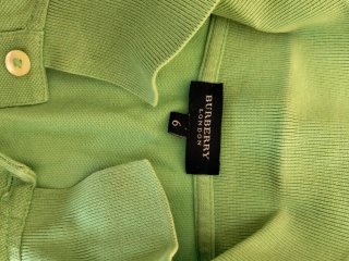 Polo Burberry London Verde