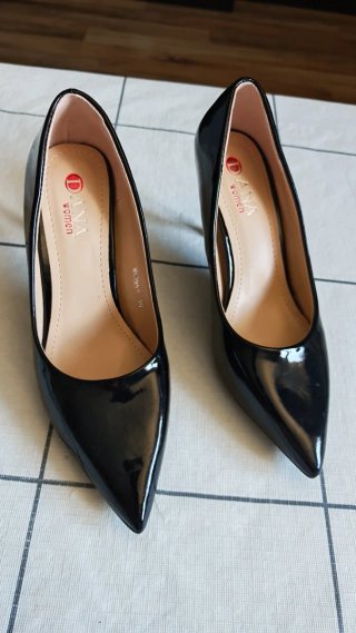Zapatos de tacón negros ANA