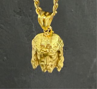 Cadena Oro 18k Italiana Dije Jesucristo
