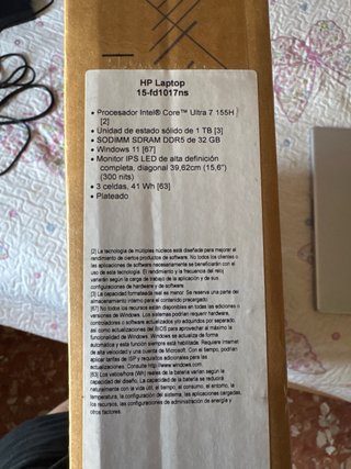 Portátil HP 15-fd1017ns Plata