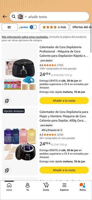Calentador de cera con accesorios