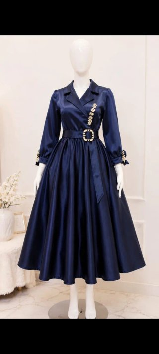 Vestido azul talla única