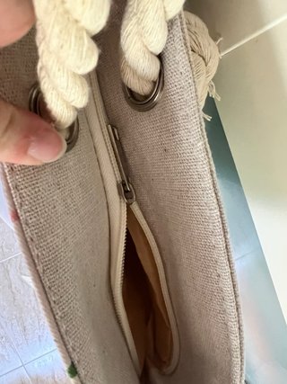Bolso de rafia redondo
