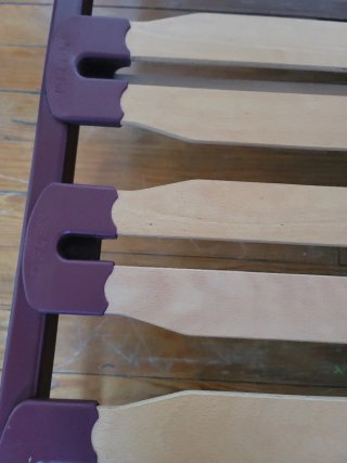 Somier matrimonio madera y metal