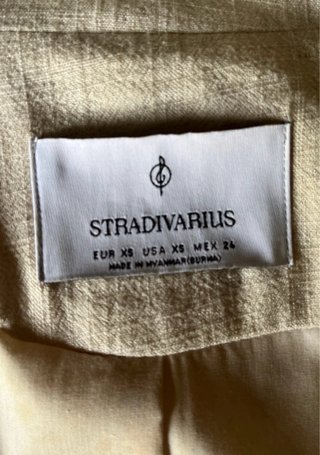 Chaqueta Stradivarius Beige Talla Xs
