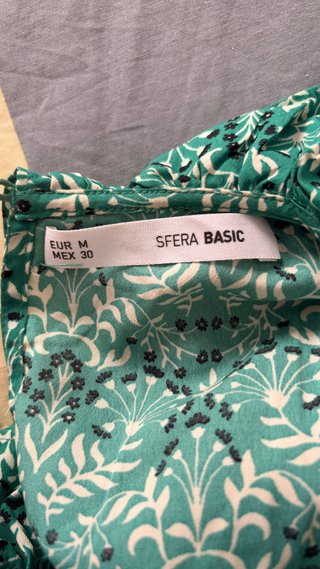 Blusa Sfera verde estampada