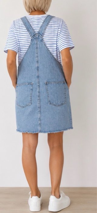 Pichi Peto Falda Vaquera Bershka Talla S