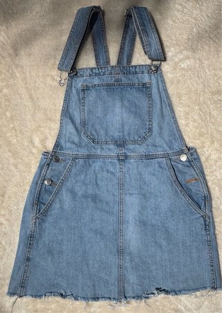 Pichi Peto Falda Vaquera Bershka Talla S