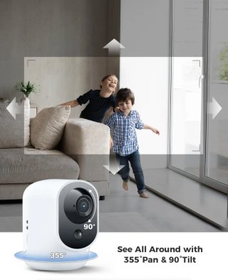 2x Cámaras Vigilancia WiFi COCOCAM 2K