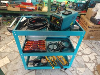 Carrello per fabbro con set di attrezzi