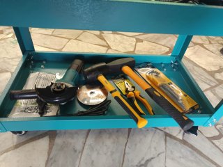 Carrello per fabbro con set di attrezzi