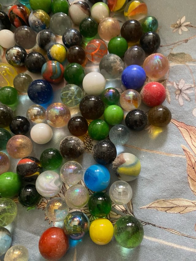 Lote de canicas de cristal 4