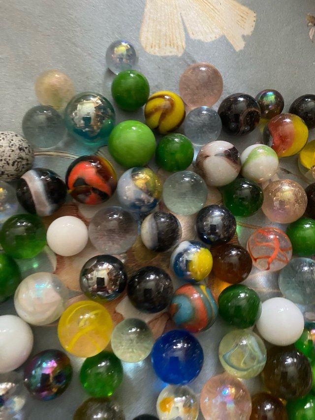 Lote de canicas de cristal 4