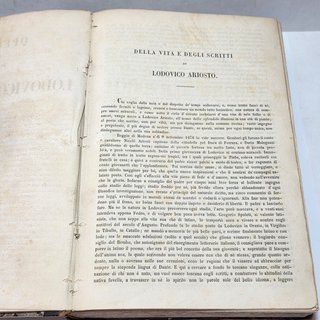 Libro Antico 1857 - Opere di Ludovico Ariosto
