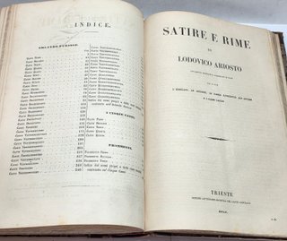Libro Antico 1857 - Opere di Ludovico Ariosto