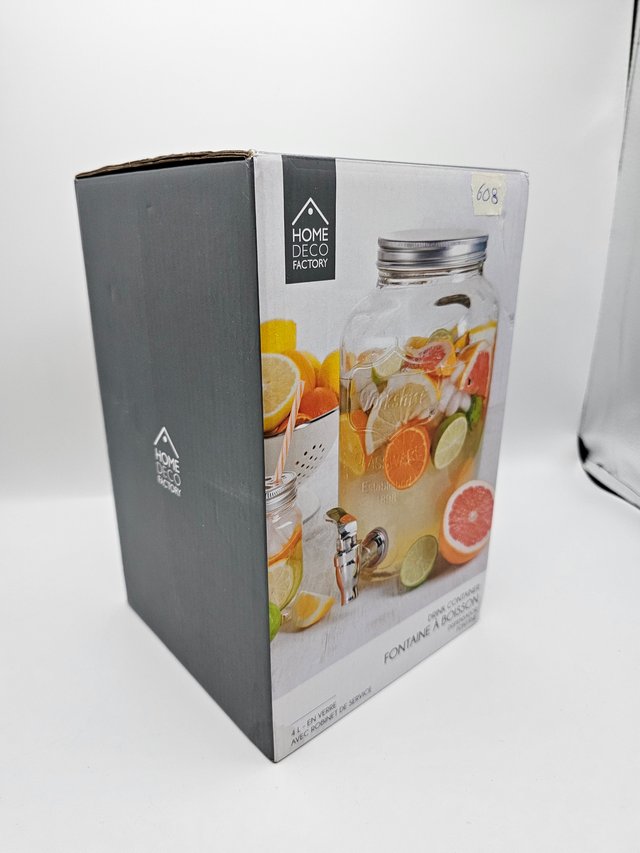 Dispensador Bebidas Vidrio 4L