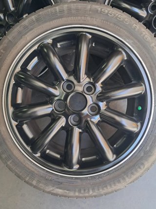 Llantas negras 5 radios para ford peugeot renaul