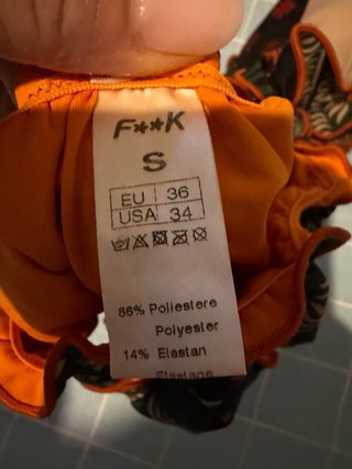 Costume da bagno F**K donna taglia unica
